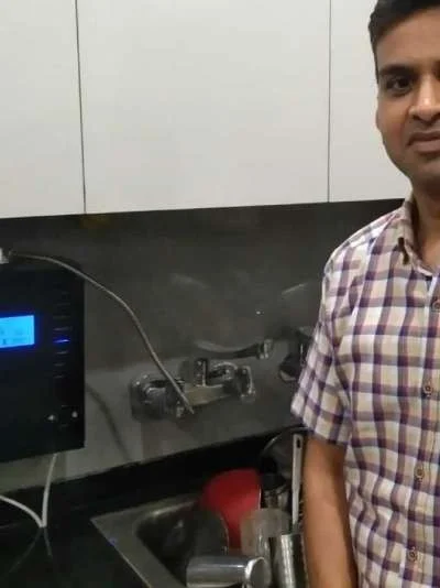 Healthy man benefited by the Chanson Quality Water Purifier