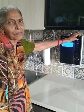 Chanson Quality Water Purifier ensuring daily hydration for a women