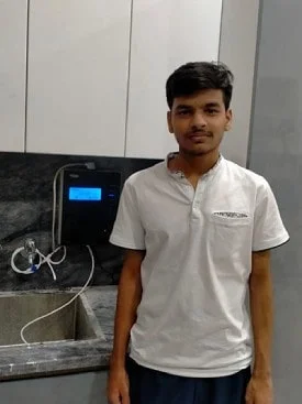 Man relies on Chanson Quality Water Purifier for pure water