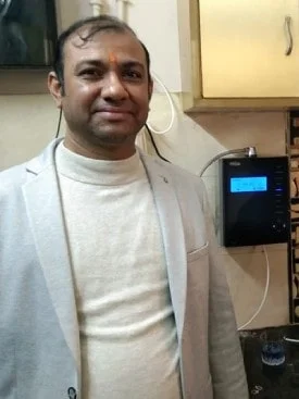 Chanson Quality Water Purifier ensuring daily hydration for a man