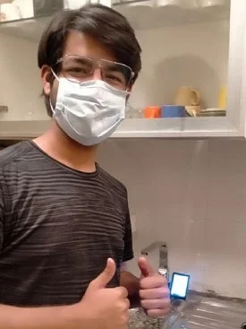 Chanson Quality Water Purifier being used by a satisfied customer