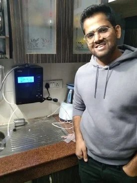 Male customer cherishes his decision of Chanson Quality Water Purifier