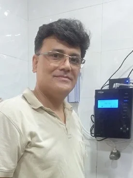 Man maintaining wellness with the Chanson Quality Water Purifier