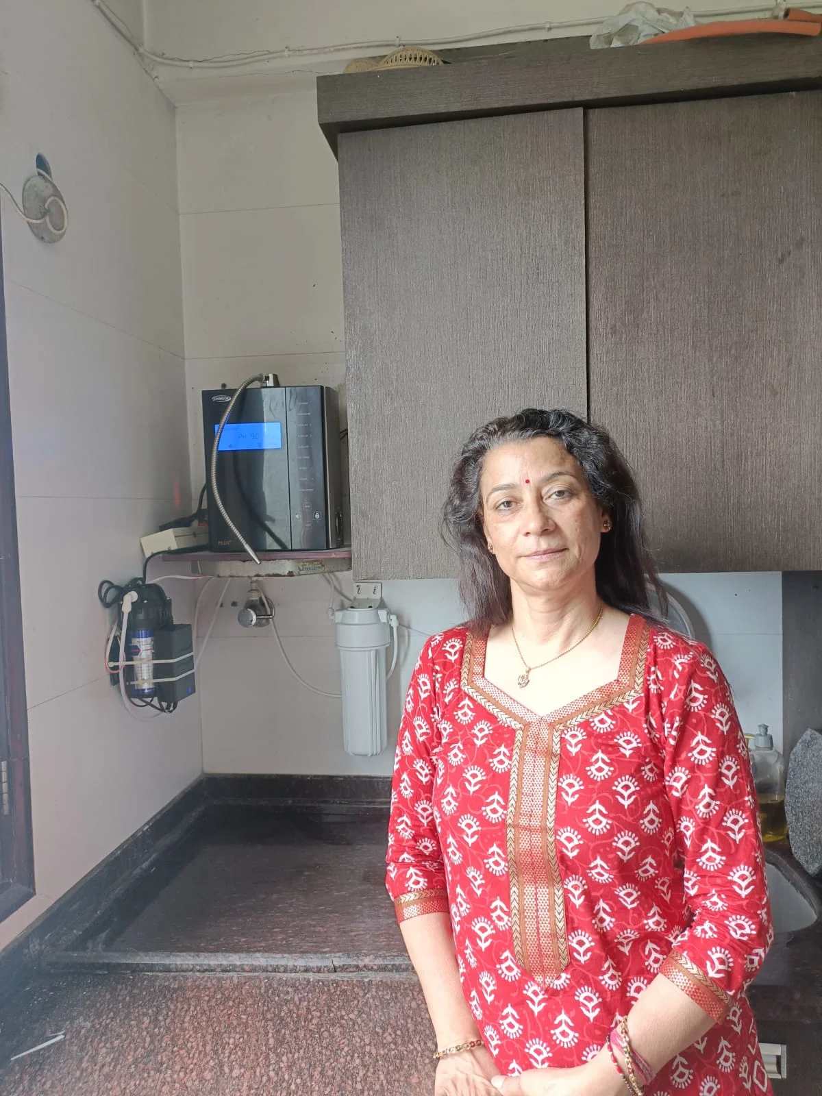 Chanson Quality Water Purifier ensuring daily hydration for a women