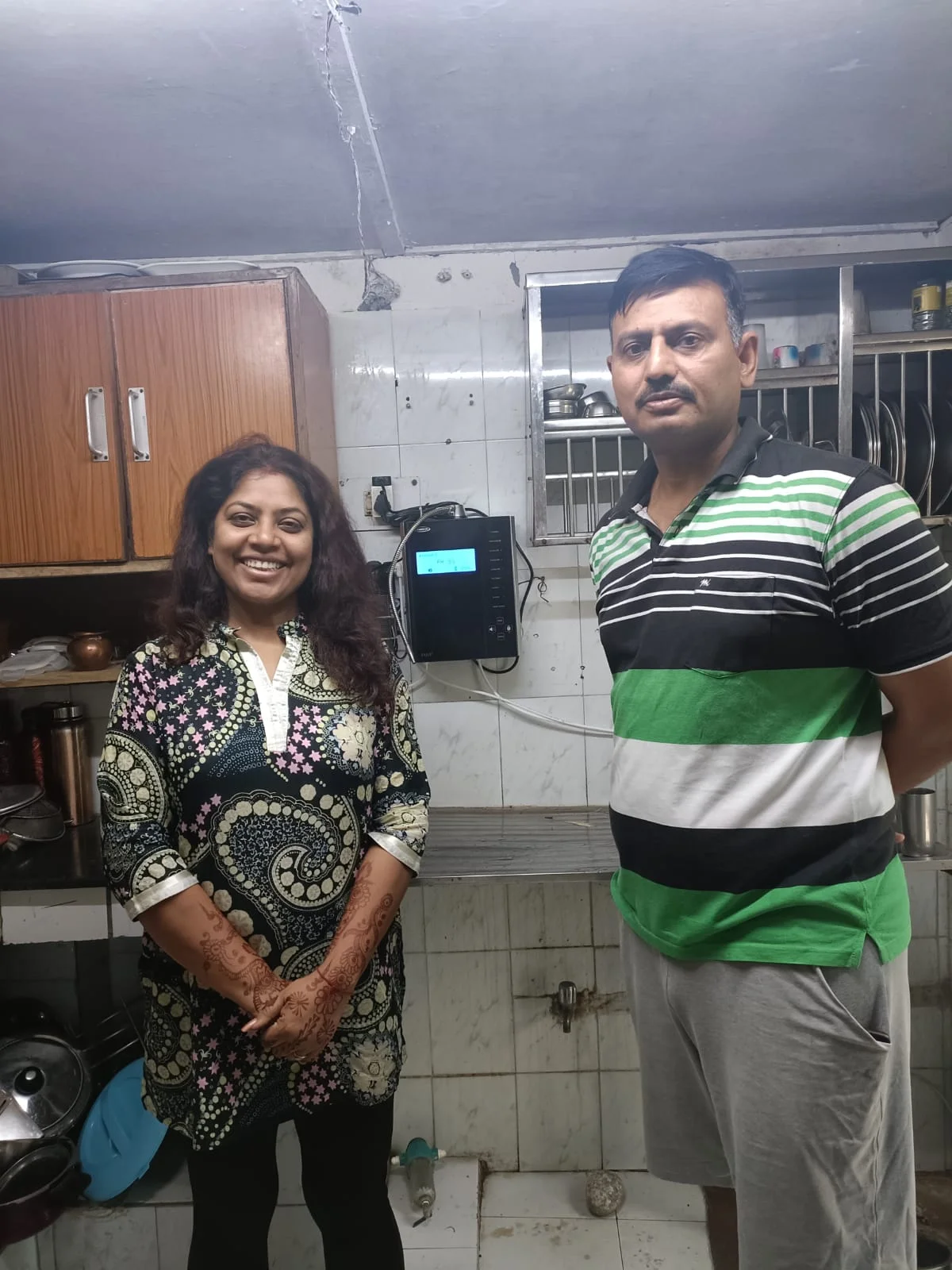 Man relies on Chanson Quality Water Purifier for pure water